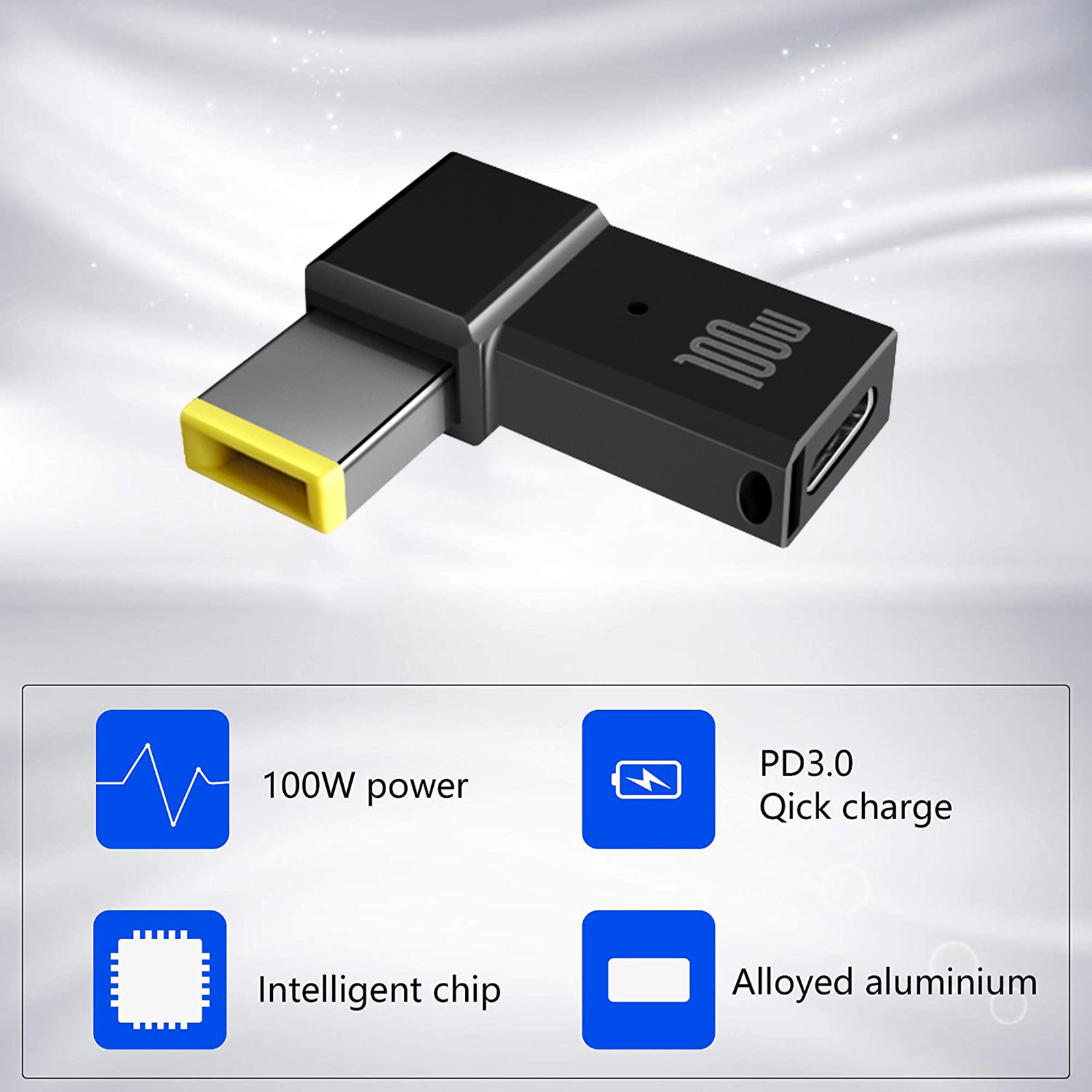 【DIV MALL】（NEW）Charging Connector Convenient Type-C to Square Plug PD Adapter. 