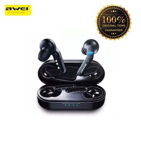 AWEI T10C TWS 5.0 IPX4 Bluetooth True Wireless Earbuds Touch Control Noise Cancelling Volume Control Super Bass Sound With Mic. 