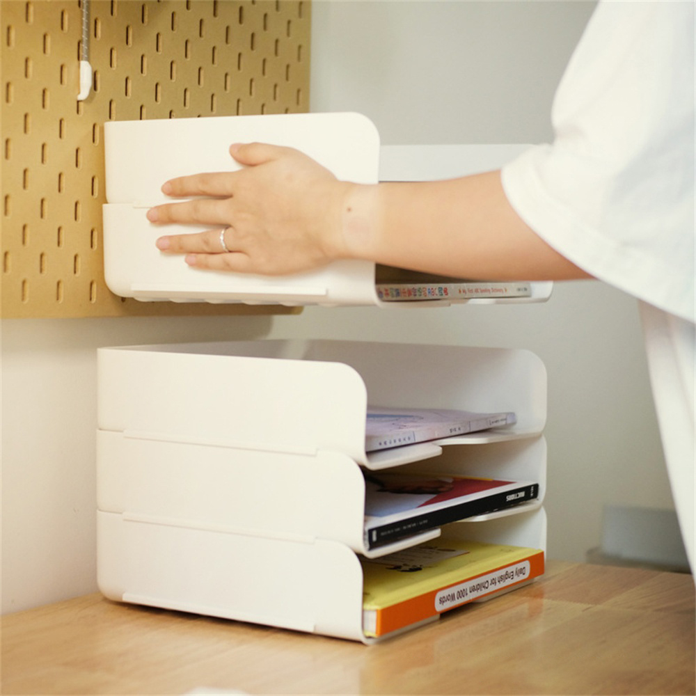 Storage Drawers for Desktop Office A4 Paper Storage Drawer Elegant and Decorative Pp Clean and Elegant. 