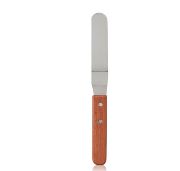 Plain Cake Planner & Butter Knife With Wooden Handle. 
