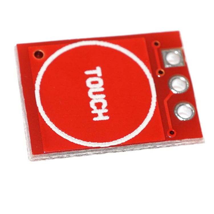 RED TTP223 Touch Sensor Module Capacitive Touch Switches 5V Touch Sensor Module DC 2V 5.5V Low Power Consumption TTP223 Touch Sensor Switches. 