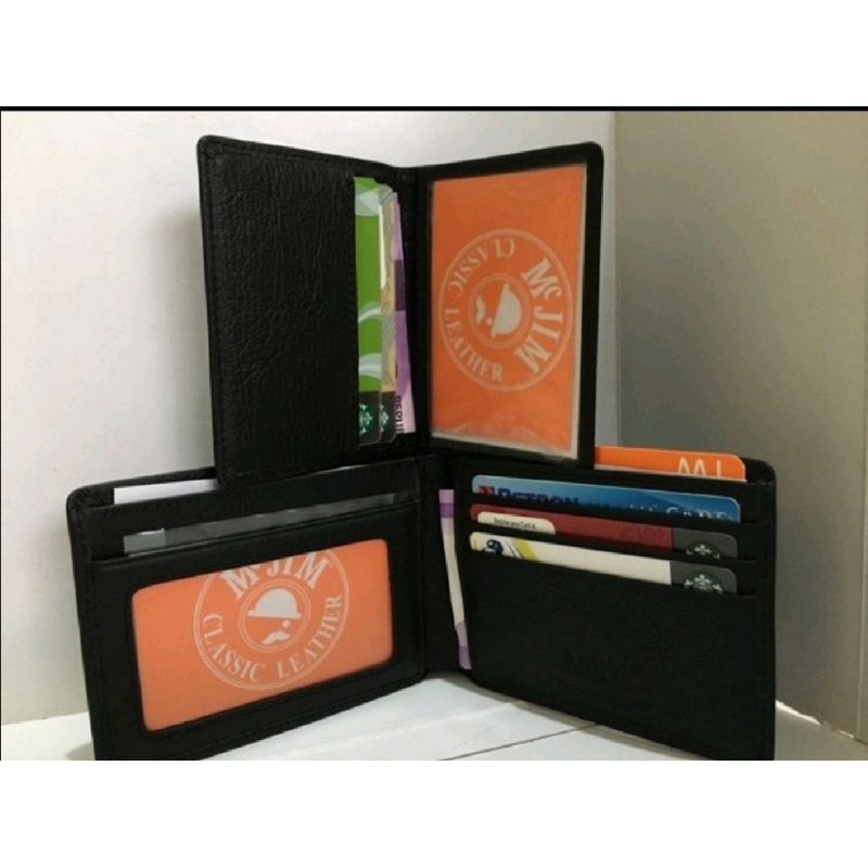 MCJIM WALLET 100%SOFT COW LEATHER WITH CARD HOLDER.. 