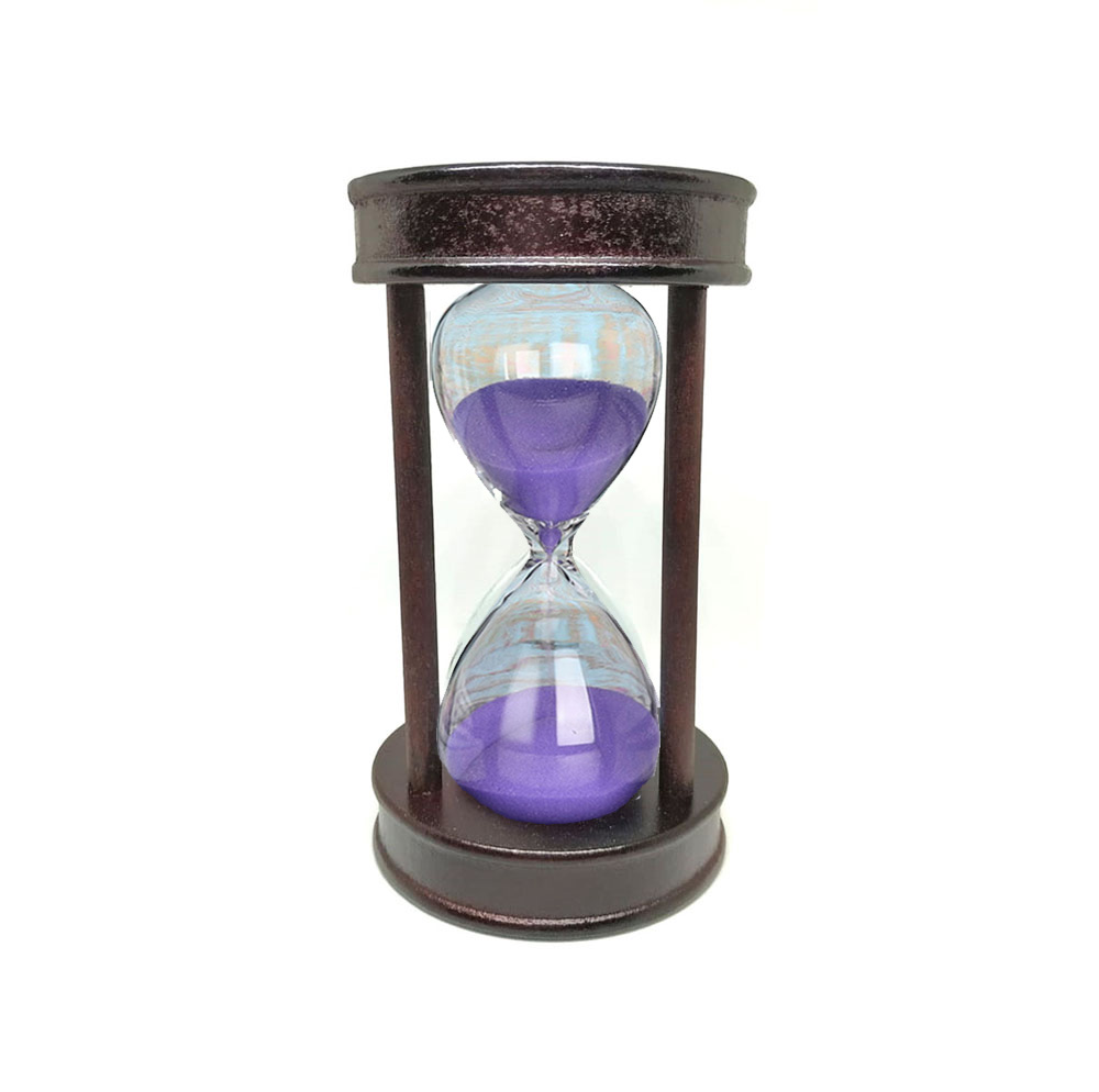 10 Minutes Hourglass Wooden Frame Wooden Frame Sandglass Home Kitchen