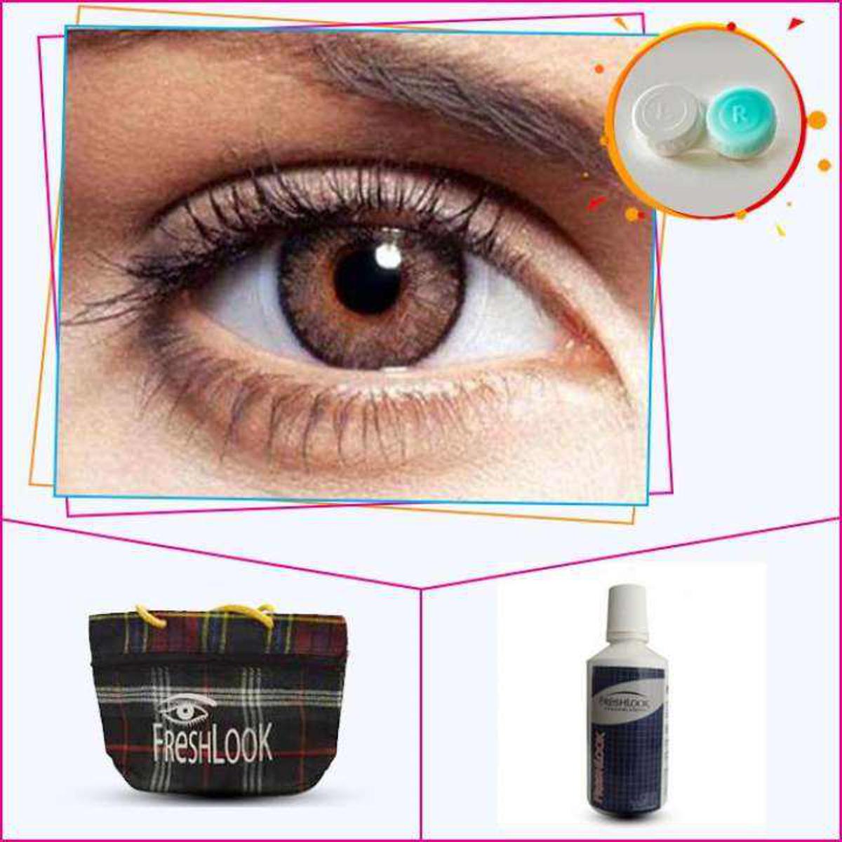 Fresh Look Brown 2 tone color Contact lenses(Full set)