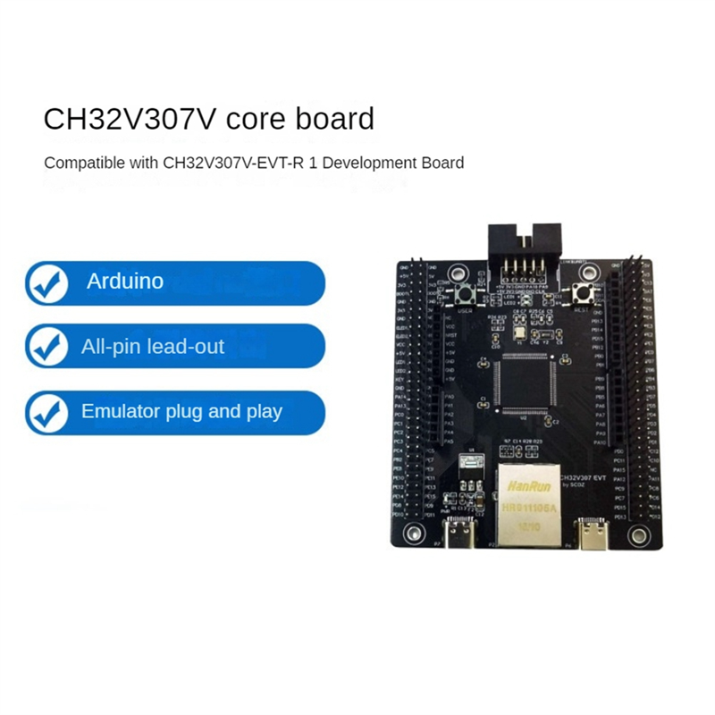 CH32V307 Evaluation Board RISC-V MCU Onboard Wch-Link CH32V307VCT6 CH32V307V-EVT-R1 WCH. 