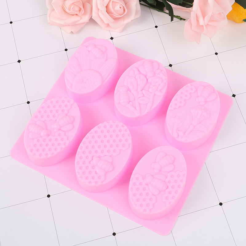 Soap Molds Bee Shape Handmade Soap Mold Unique Soap Making Craft Tools Demoo. 