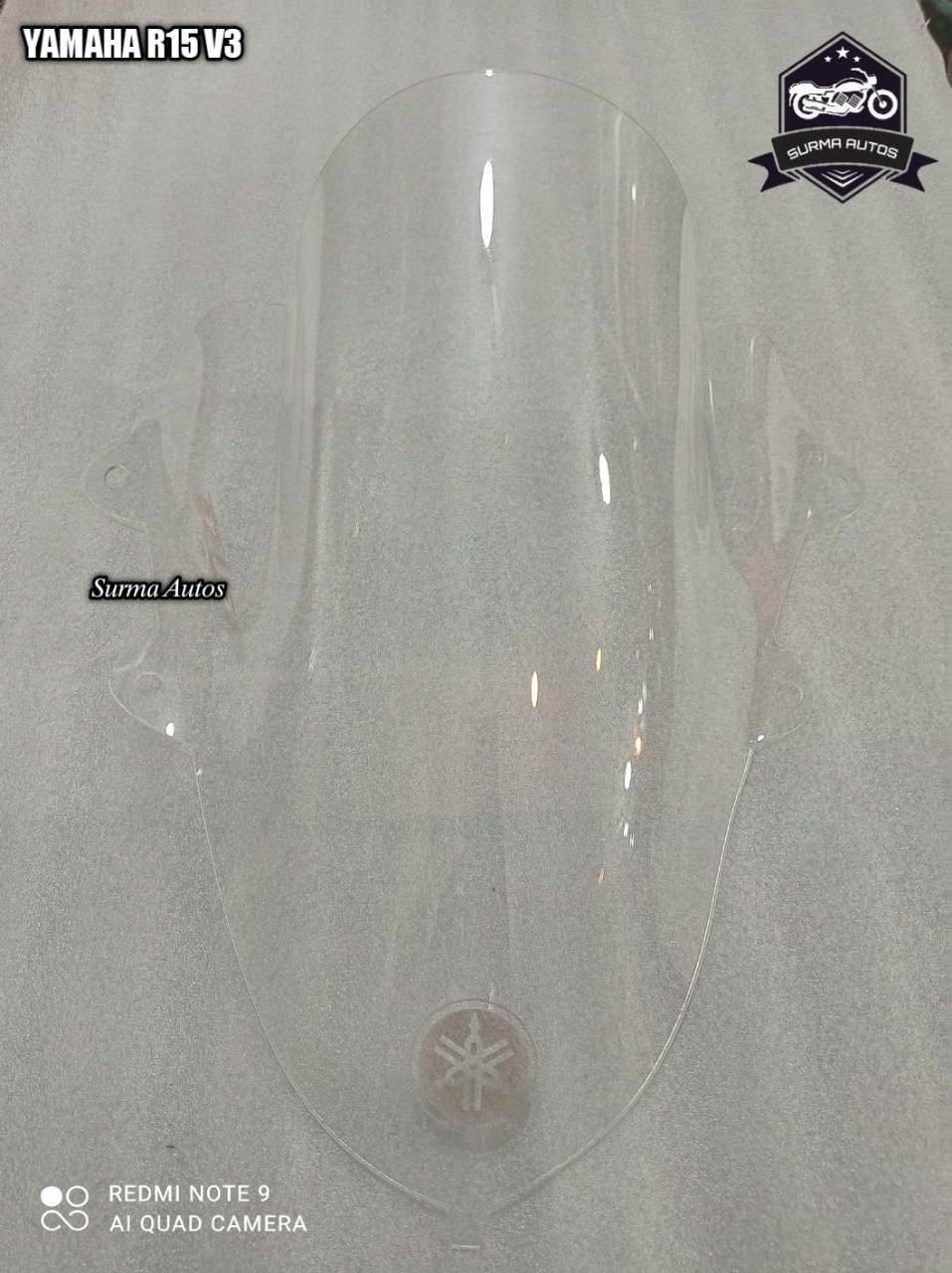 Motorcycle Windshield Windscreen Visor Compatible for YAMAHA R15 V3. 