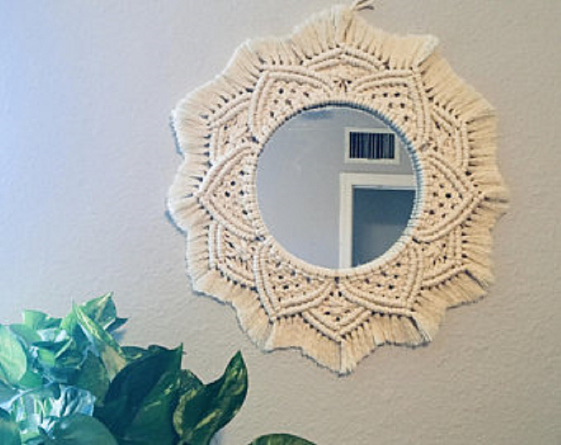 Macrame Mirror Wall Hanging
