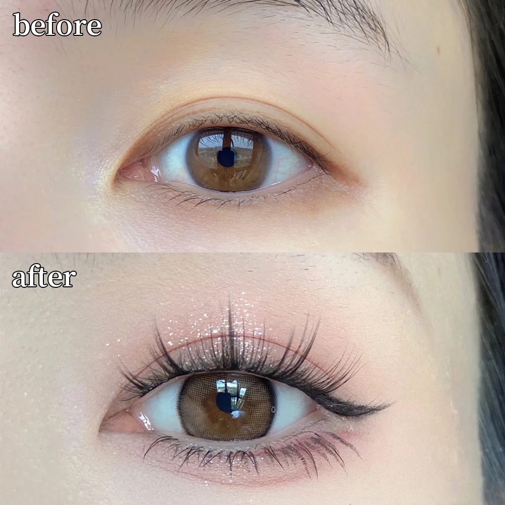Ladies Beautify Eye Lashes Sticker Strip 5 Pairs 3D Black False Eyelashes Soft And Slender False Eyelash Set. 