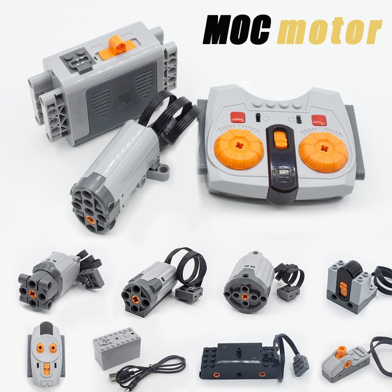 Building Block Motor Lithium Battery Functions Toys Tool Servo