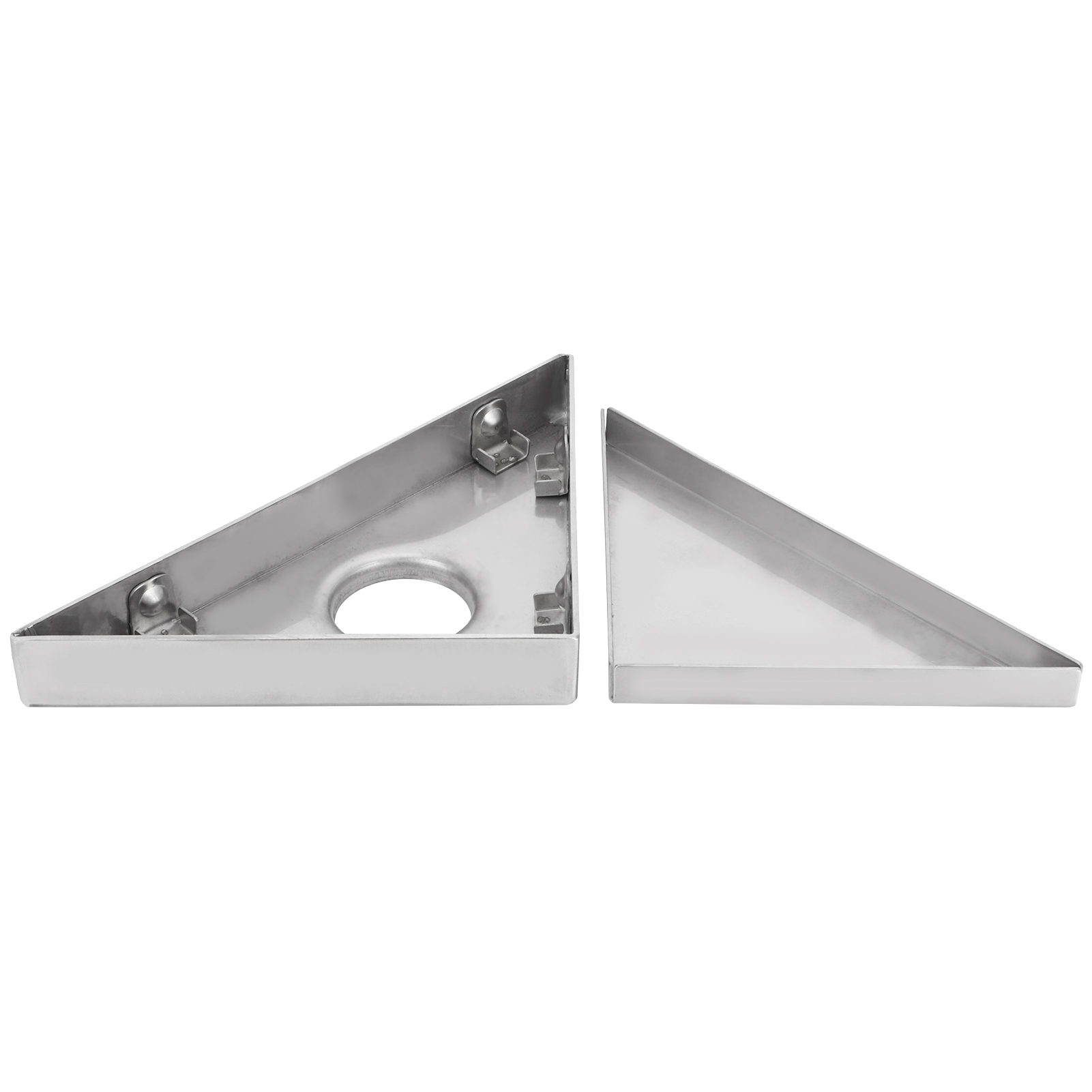 Concealed Floor Drain Triangular Corner Set for Home Balcony Bathroom Shower Room. 