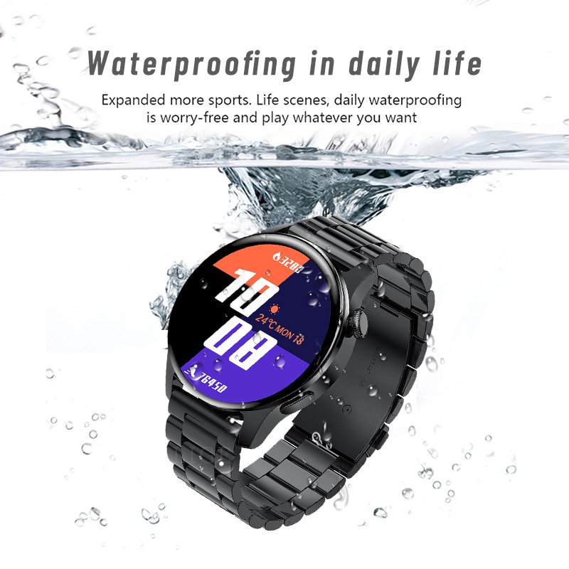 LIGE New Bluetooth Call Smart watch Men Full touch Screen Sports fitness watch Bluetooth is Suitable For Android ios Smart watch. 