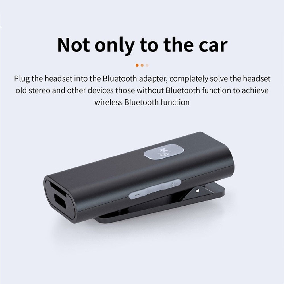 PzzPss SR11 Bluetooth 5.0 Audio Receptor Portable Wireless Adapter 3.5Mm AUX Jack Support TF Card With Mic For Earphone Speaker. 