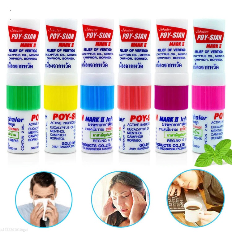 Poy-Sian Mark II – Thailand Nasal Inhaler and Oil – 1 Piece. 