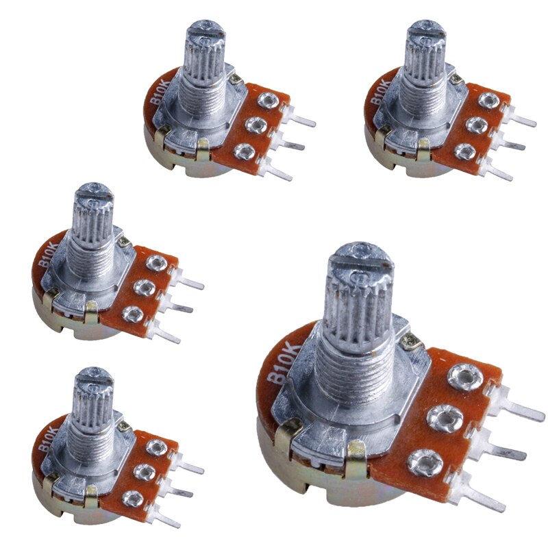 3Pcs- 3 Pin 20K Potentiometer Panel Mount 20K Ohm 1/2 Watt 3 Terminal Single Gang Linear Taper Rotary Potentiometer 20K Ohm Adjustable Variable Resistor Potentiometer Pot Electrical Circuitry & Parts. 