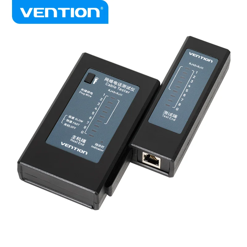 Vention Network Ethernet Cable Tester for LAN RJ45 Cat5e Cat6 Cat6a Cat7 UTP/Shielded Cable and RJ11 RJ12 Patch Cord Test Tool