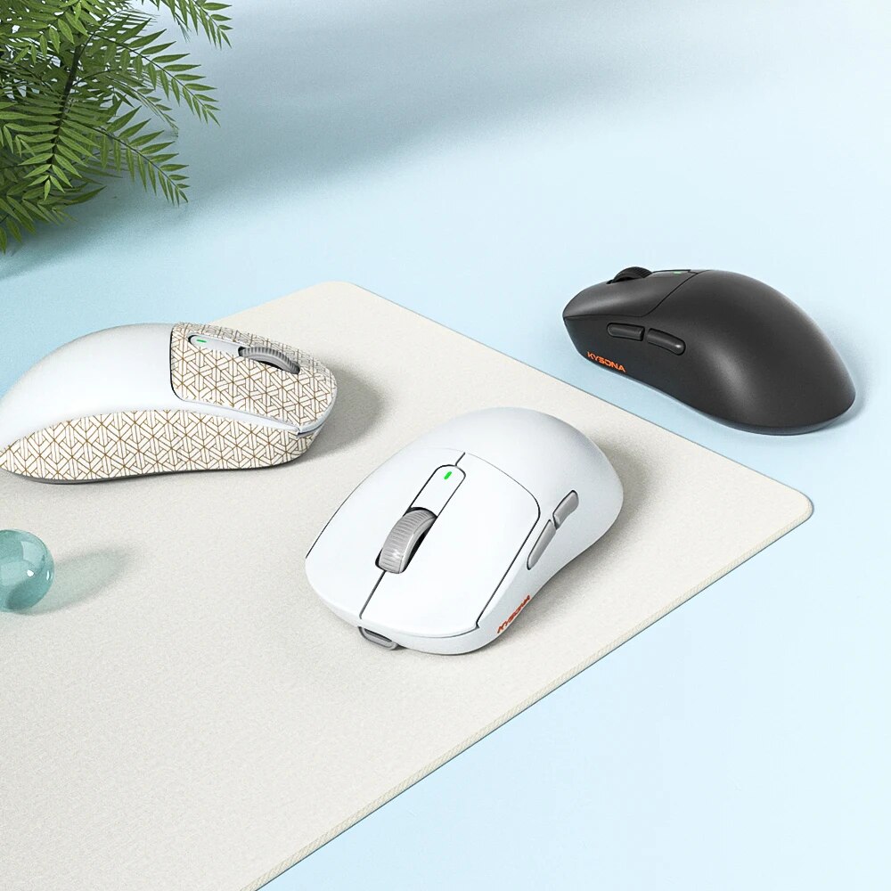 Kysona M600 Black PAW3395 Wireless Gaming Esports Mouse 55g 26000DPI 6 Buttons Optical PAM3395 Computer Mice For Laptop PC. 
