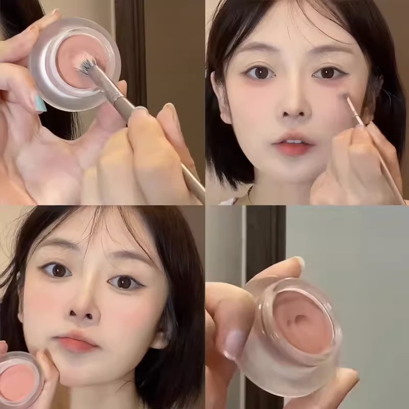 HERORANG Branding, Slightly Tipsy Blush, Slightly Tipsy Nude Makeup, Pseudo-Plain Makeup, Natural Contouring, Highlighter, Brightening, Pure Desire