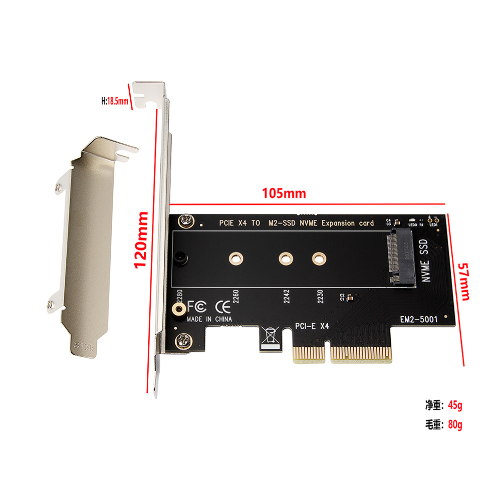 PCIe NVME M.2 M Key NGFF SSD To PCIE 4X Adapter Card Converter M.2 to Pci-e For M.2 PCI-E SSD (NGFF) SSD 2230 2242 2260 2280. 