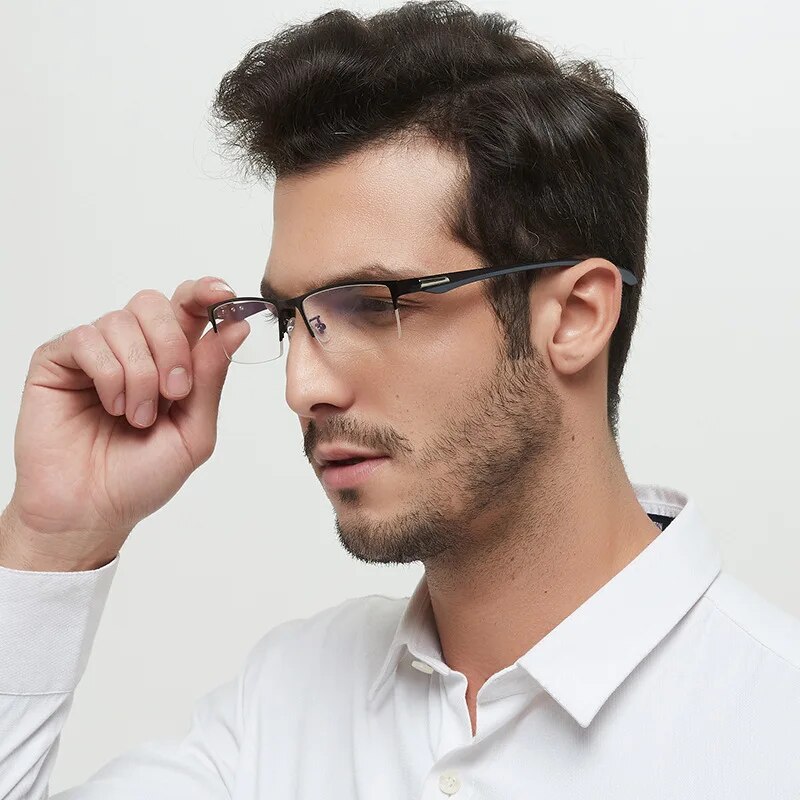（New）Progreive Multifocal Reading Glae Men Handome Anti Blue Light Precription Glae Eye Glae Color Changing In unlight. 