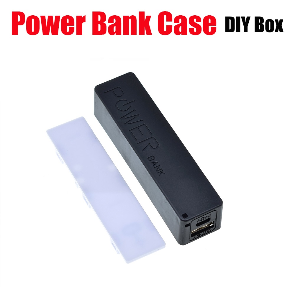 USB Power Bank Case Kit 18650 Battery Charger DIY Box Shell Kit Black For Arduino. 