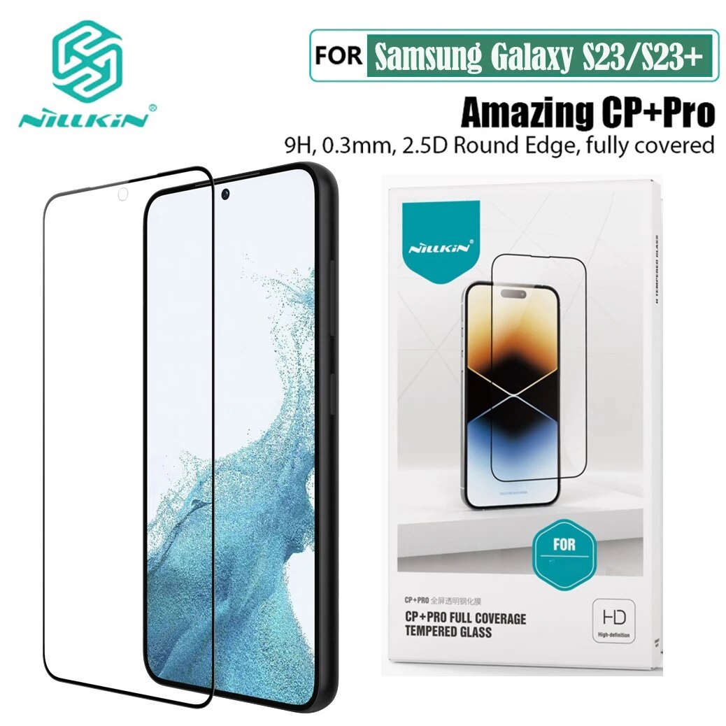 Nillkin For Samsung Galaxy S23 Plus Tempered Glass CP+PRO Anti-Explosion Fully Screen Protector For Samsung S23 S23+ Sticker