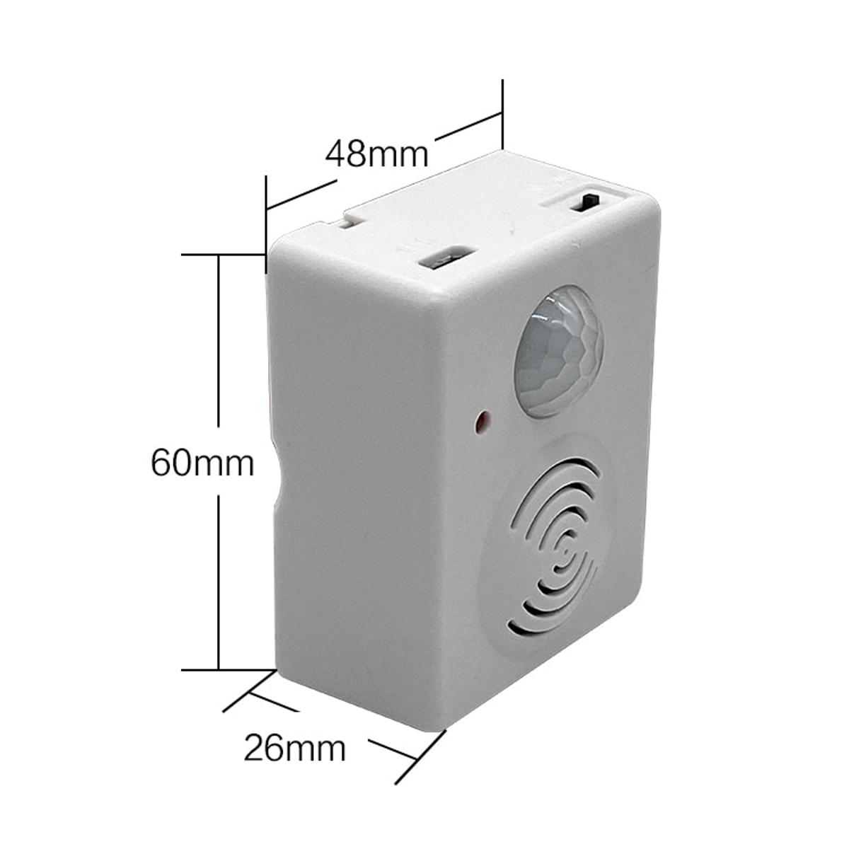 Wireless Motion Sensor Detector Anti-theft Alarm Activated Voice Speaker for Welcome Doorbell and Driveway Garage