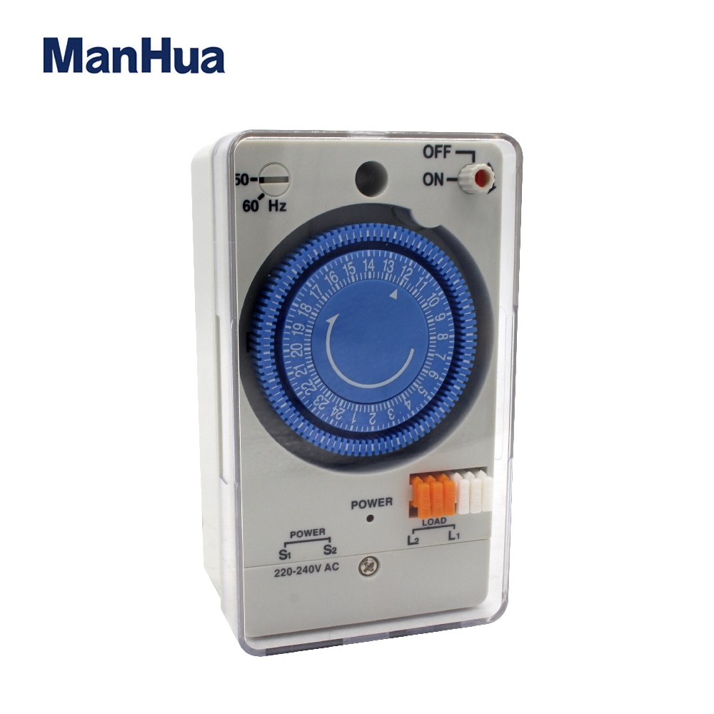 Manhua 220-240VAC MT178 Time Switch For Smart Home Industrial Automation Mechanical Wall Timer Switch. 
