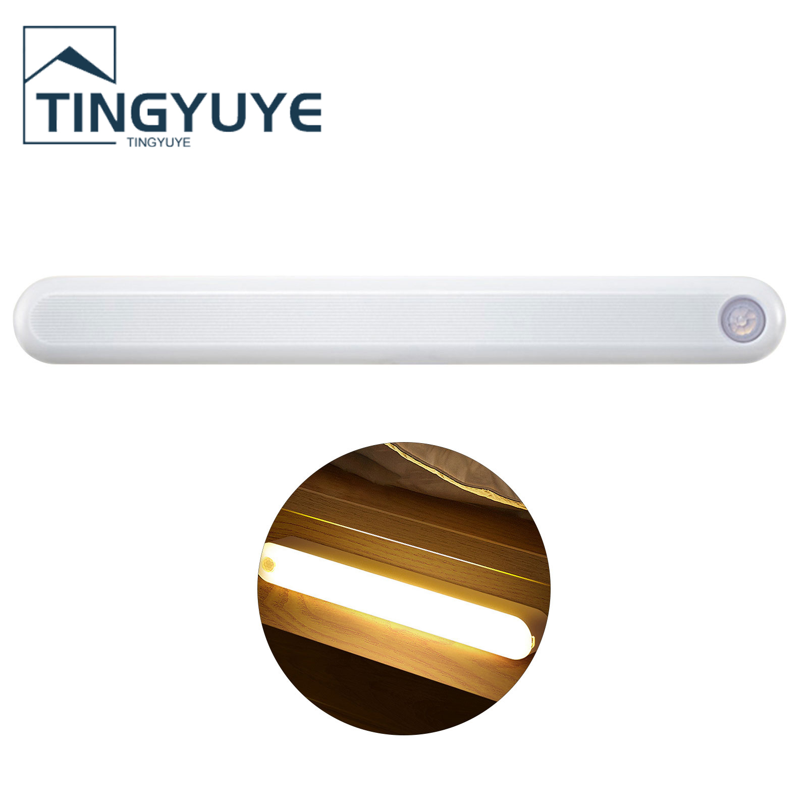 LED Night Light Flickr Free No Wiring No Wiring Automatic on/off -Recharge Wide Sensing Angle Eye Protection Closet Wireless LED LED Induction. 