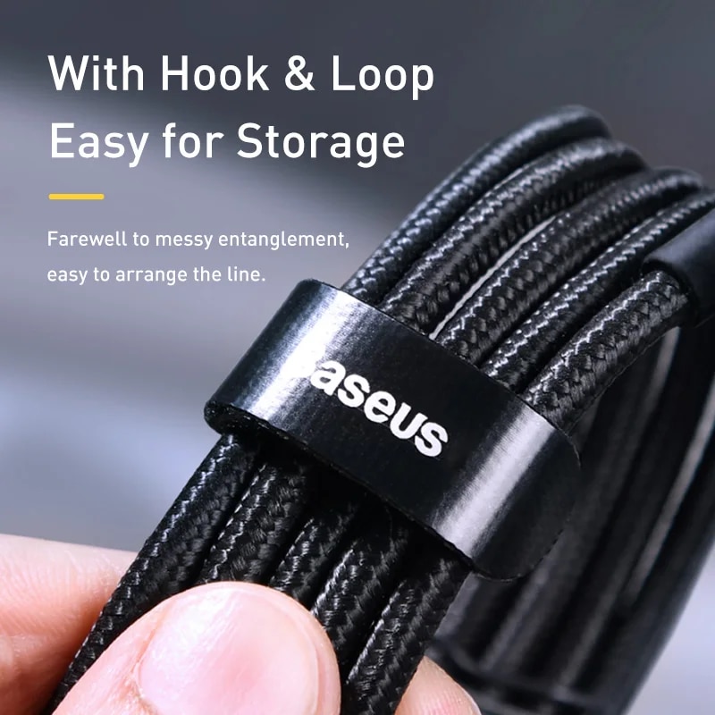 Baseus USB C to USB Type C Cable for Xiaomi Redmi Note 8 Pro Quick Charge 4.0 PD 100W Fast Charging for MacBook Pro Charge Cable. 