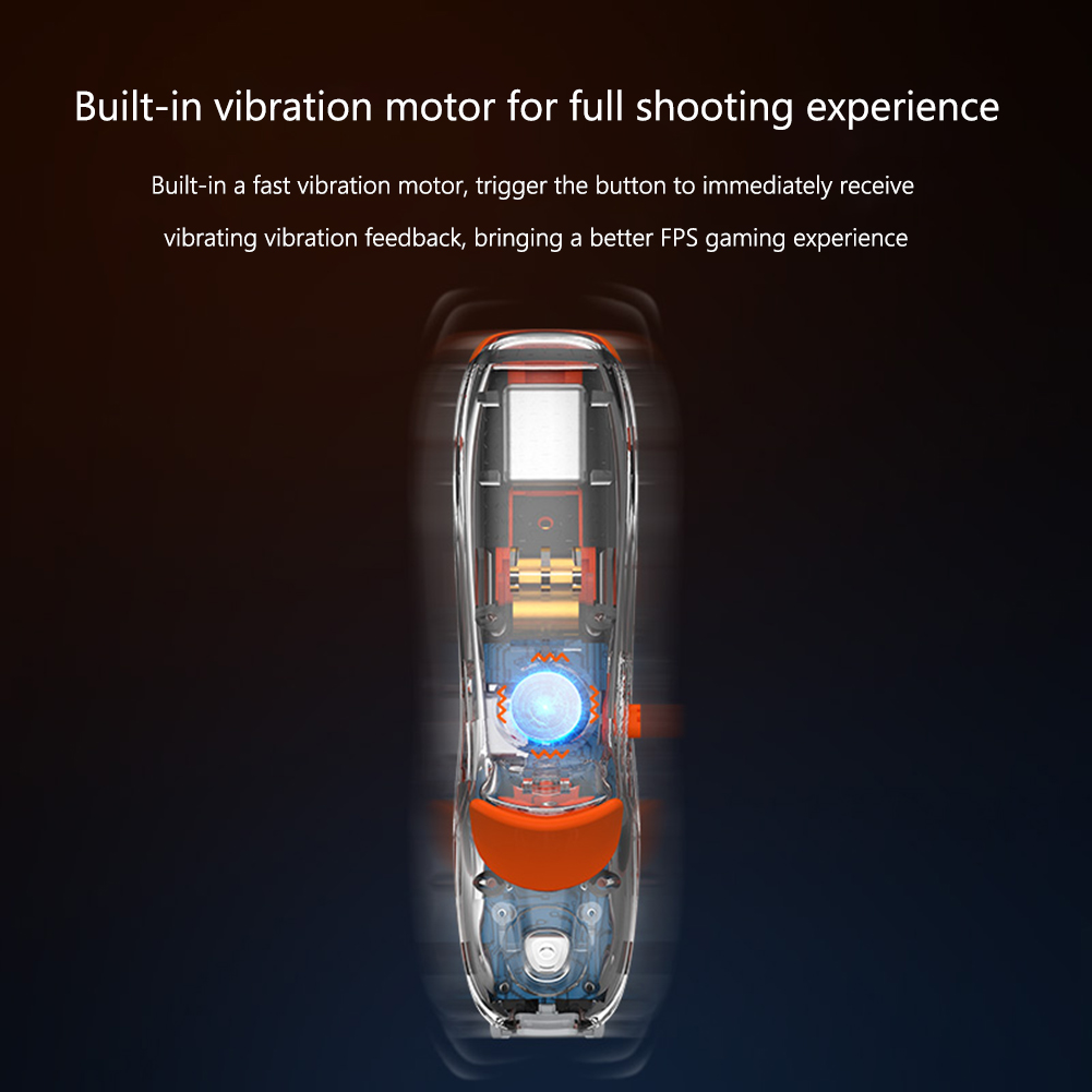 BIGBIGWON M1 Mobile Gaming Controller 6 Fingers Vibration Button Triggers for PUBG Gamepad Joystick For iPhone Android. 