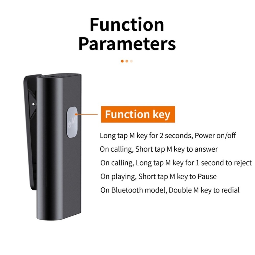 PzzPss SR11 Bluetooth 5.0 Audio Receptor Portable Wireless Adapter 3.5Mm AUX Jack Support TF Card With Mic For Earphone Speaker. 