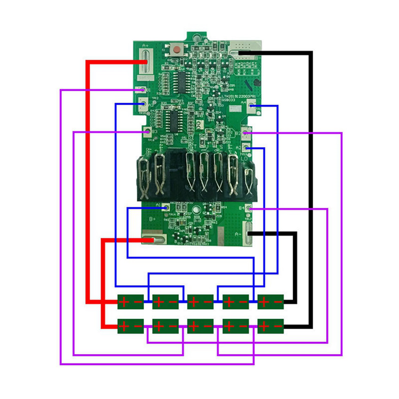 2X BSL36A18 Lithium-Ion Battery Protection Board PCB Board for Hitachi HIKOKI 36V 18V MultiVolt MV Lithium-Ion Battery. 