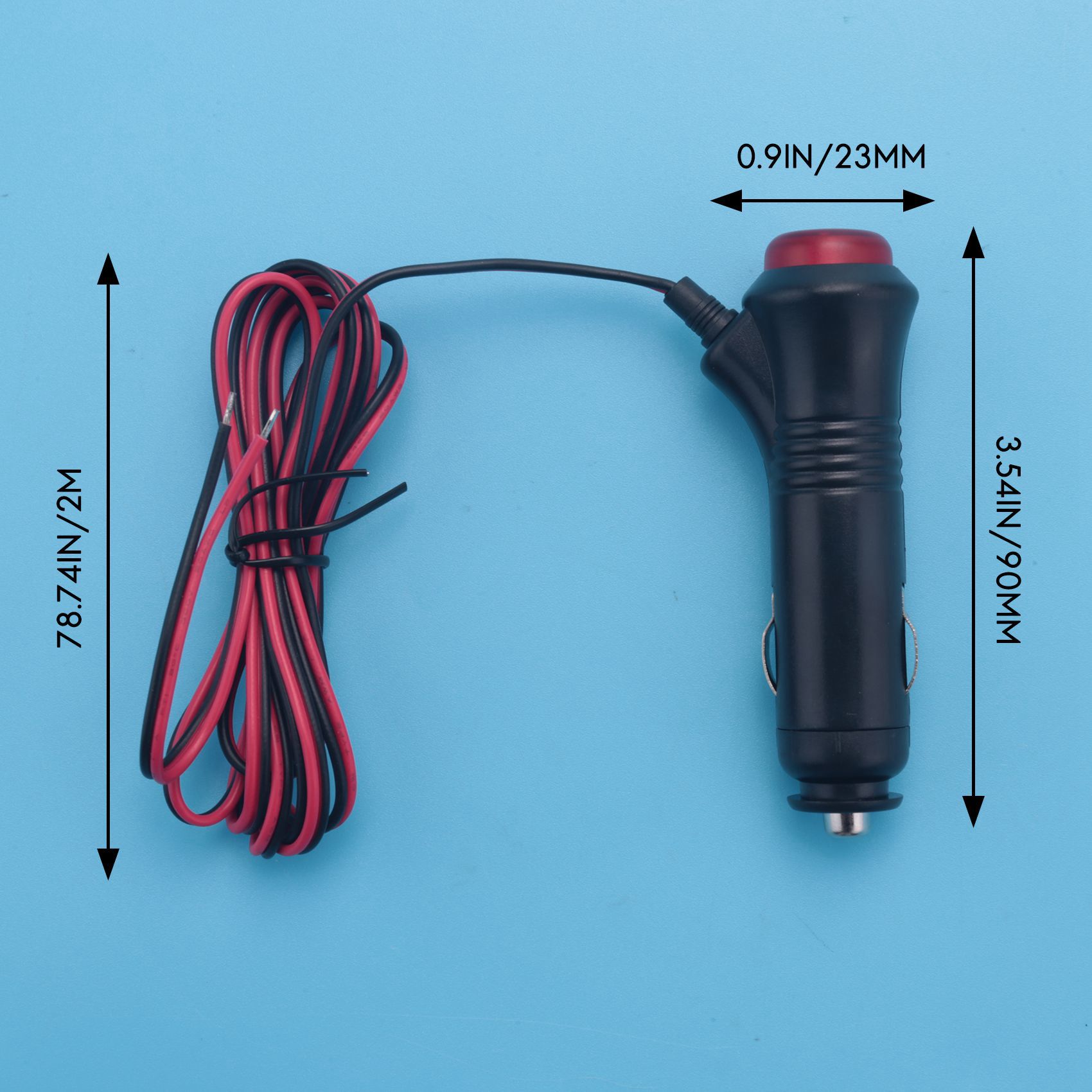Car Lighter Power Socket Plug Connector On Off Switch. 