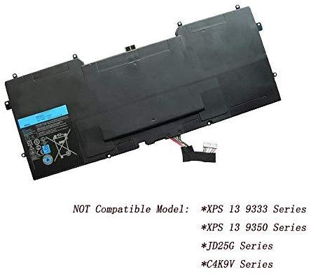 Y9n00 Battery for XPS 12 XPS 13 XPS 13-l321x XPS 13-l322x XPS L321x 489xn 489XN WV7G0 PKH18, NOT Compatible  XPS13 9333 C4K9V. 