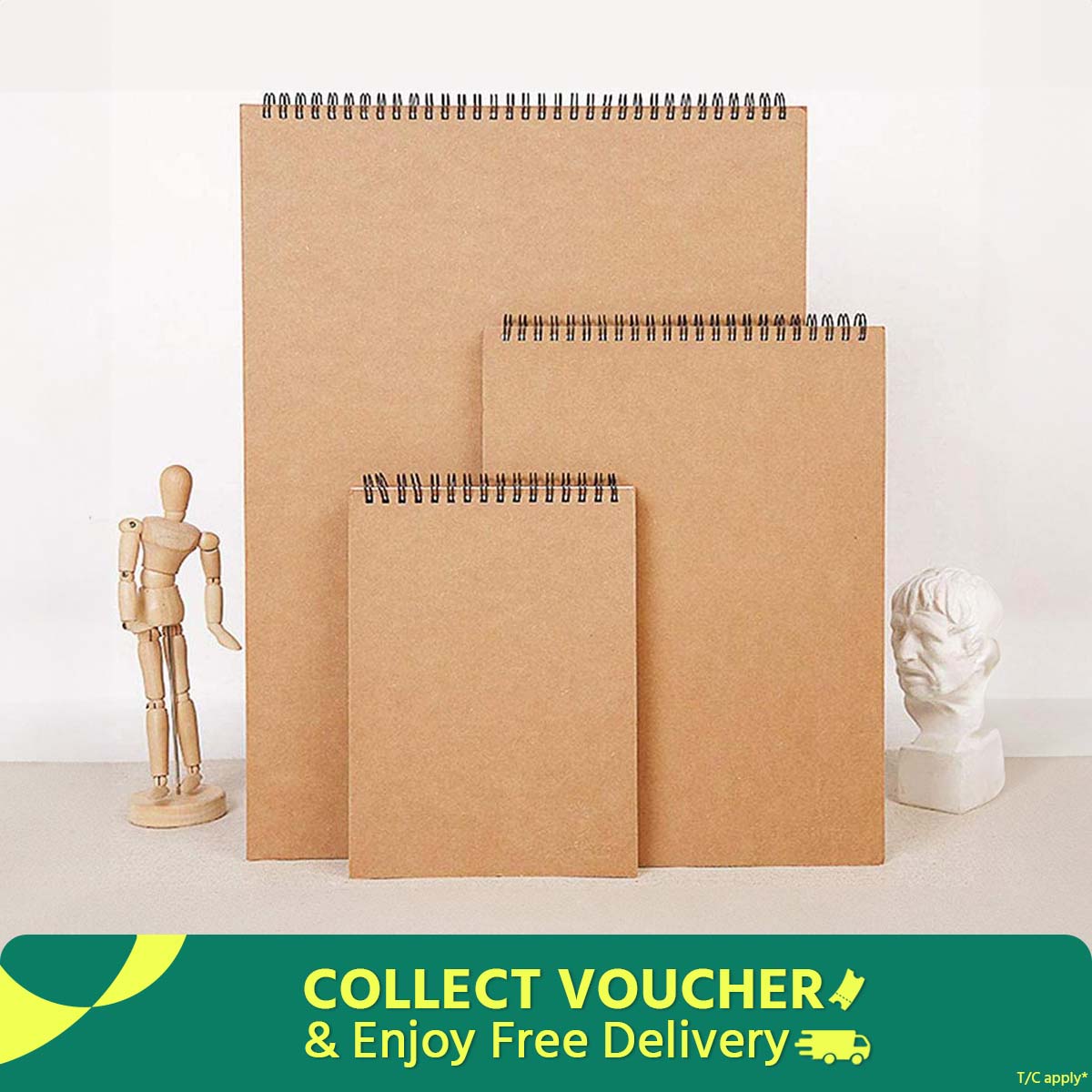 sketch art & drawing book, spiral cartridge paper for artists a5/a4/a3