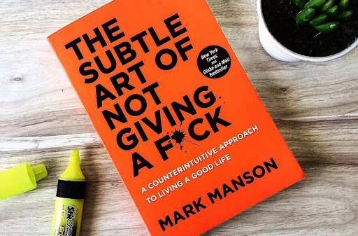 THE SUBTLE ART OF NOT GIVING A FCK by Mark Manson - Yellow - Paperback. 