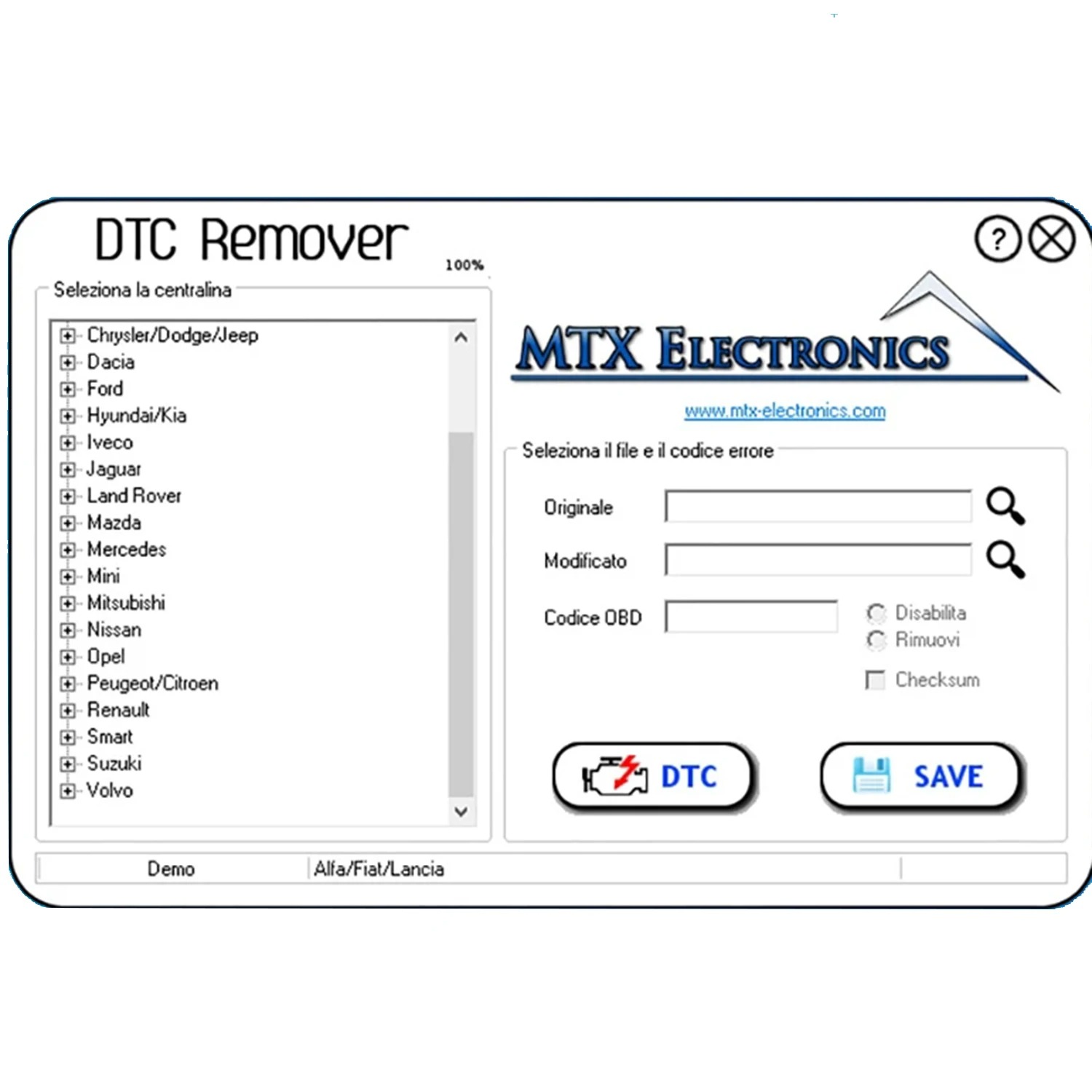 ECU DTC Remover Software OBD2 ECU Chip Tuning Software Full MTX DTC Remover. 