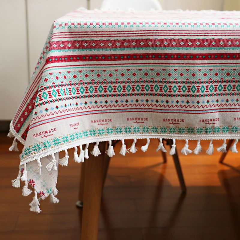 Tablecloth, cotton linen, ins, style, Japanese table, cloth, coffee table, rectangular study table, tablecloth, simple Nordic Amazon. 