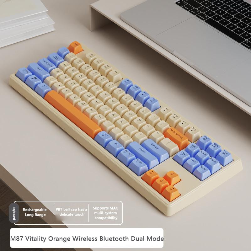 Gaming Mechanical Feel Keyboard Glows Wireless USB Desktop PC/Notebook Available Sunlight Mall. 
