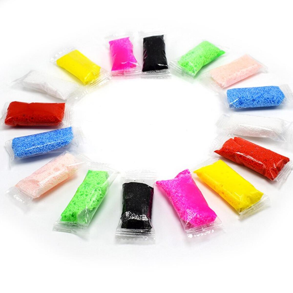 【happy one】1 Bag 8pcs 5g Snow Mud Floam Slime Bead Slime Toy Light Clay
