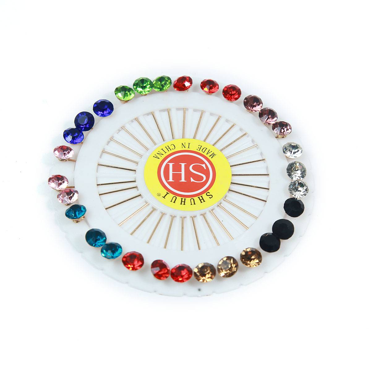 30 Pis Stone Work Hijab Pin/Brooches for Girls & Women