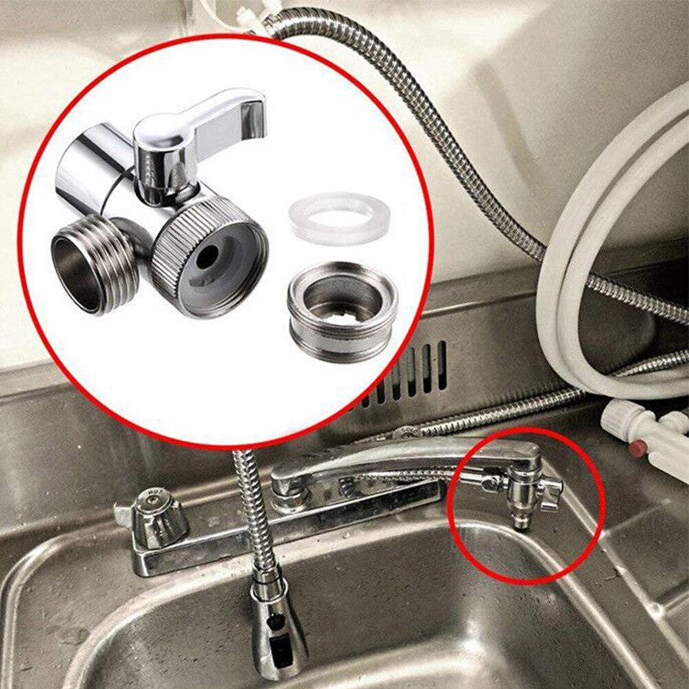 1-5pcs 3 Way Switch Faucet Adapter Kitchen Sink Splitter Diverter Valve Plastic Water Tap Connector Shower Bathroom Accessories. 