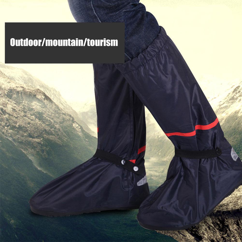 Rainproof Waterproof Antislip Shoe Covers Long Oxford Cloth High Tube