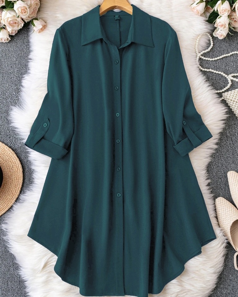 cherry fabric western semi long tops for women//western tops tunics for women