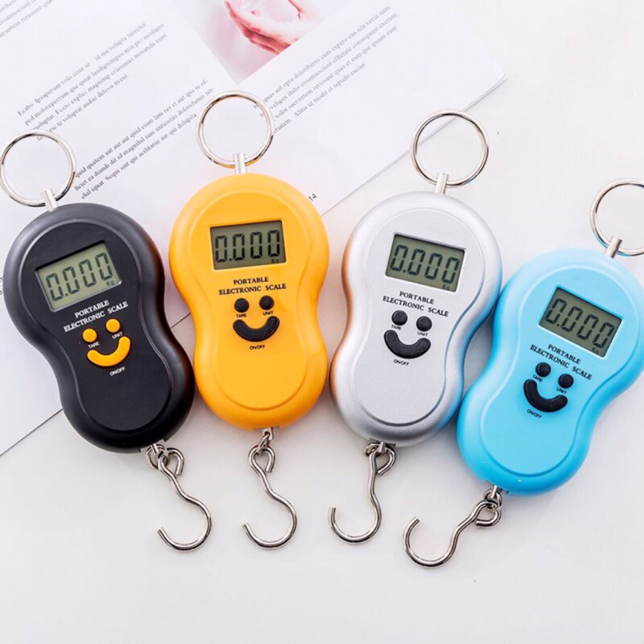 50kg backlit hoist scale portable electronic hand scale luggage express parcel hanging scale fishing scale