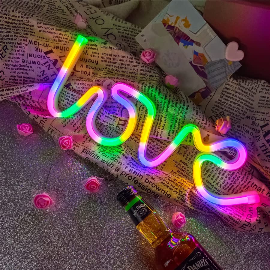 Love written Beautiful Designed so Attractive Neon LED Light for Gifts, Night Light,Kids Bedroom, Living Room, Wall Decor, Newly Married Home Decoration Purpose with USB Plug in or Battery system Light. 