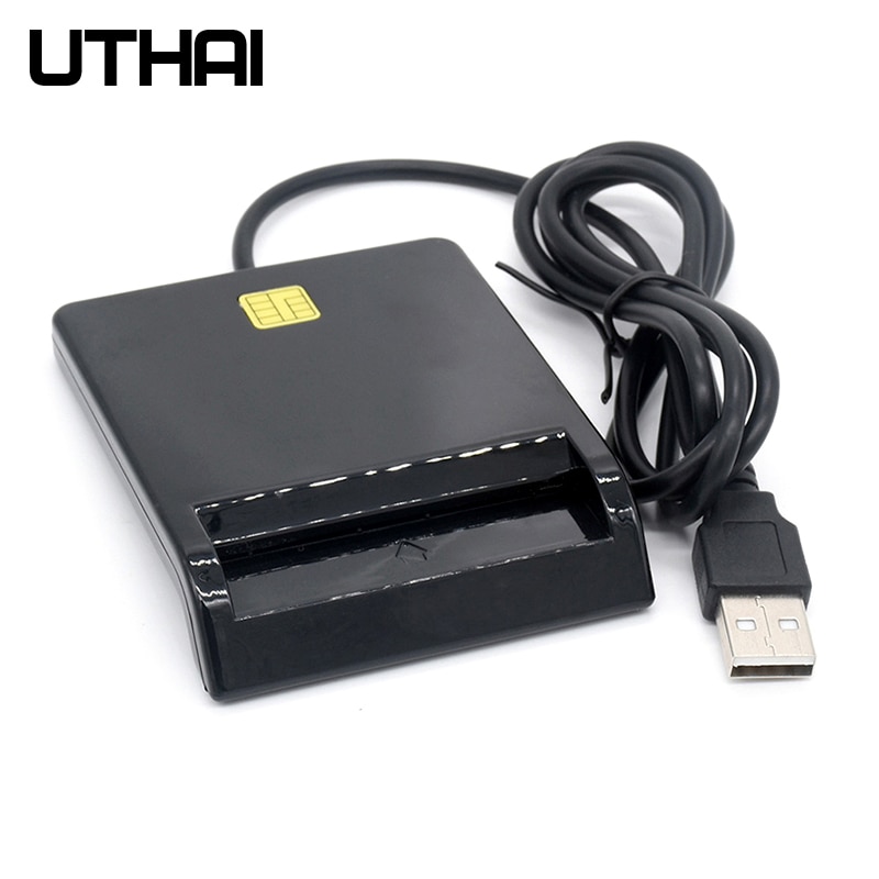 UTHAI X02 USB SIM Smart Card Reader For Bank Card IC/ID EMV SD TF MMC Cardreaders USB-CCID ISO 7816 for Windows 7 8 10 Linux OS. 