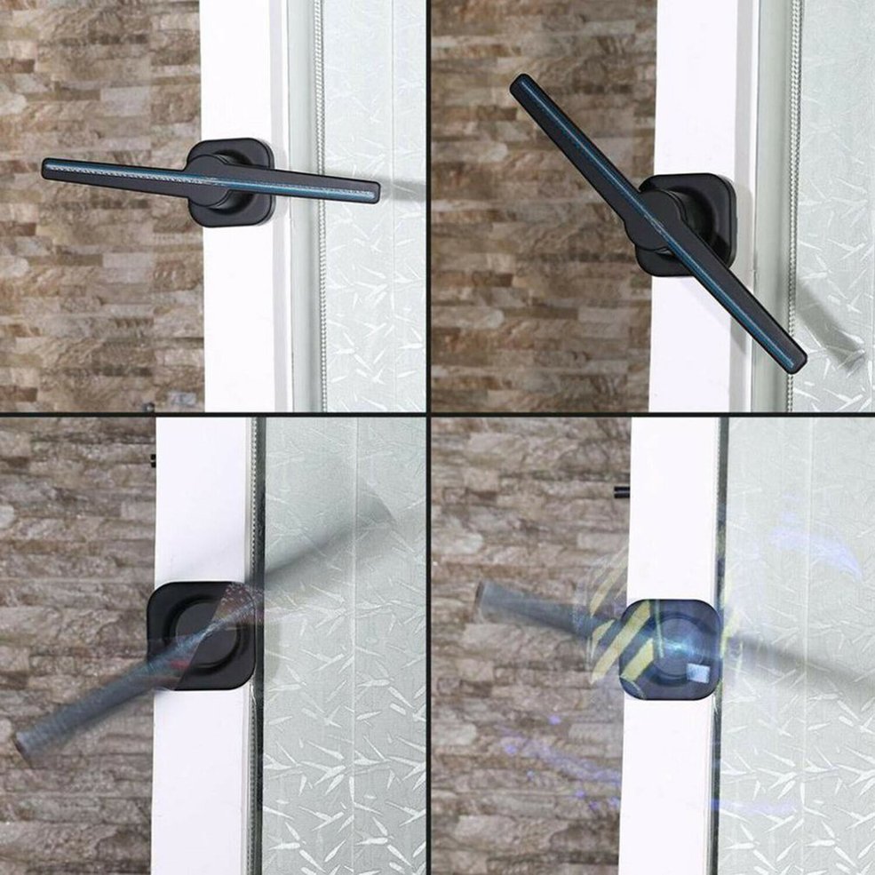 3D LED WiFi Holographic Projector Display Fan Hologram Advertising Player. 