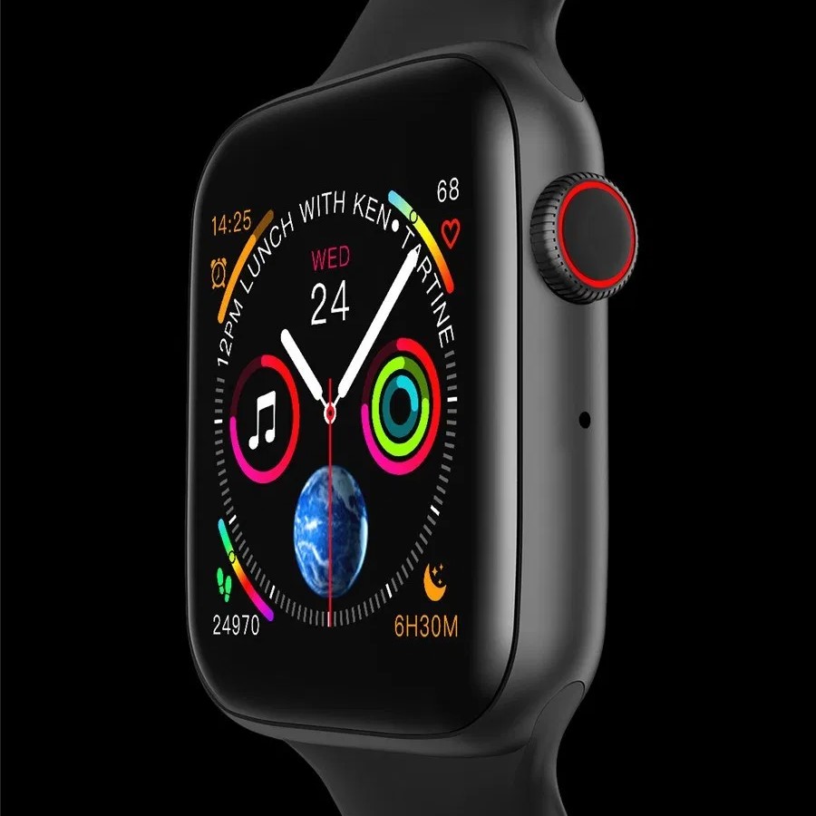 Microwear W34 Smartwatch 44mm Look Apple Watch 4 Bluetooth call 1.5 display ECG Heart Rate Monitor Smartwatch Fitness Tracker. 